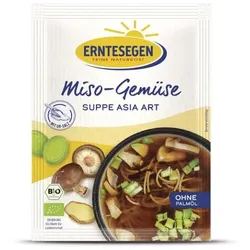 Erntesegen Miso-Gemüse Suppe Asia Art bio