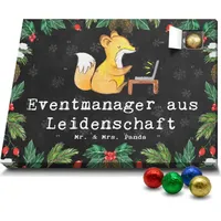 Mr. & Mrs. Panda Schoko Adventskalender Eventmanager Leidenschaft - Schwarz - Geschenk, Veranstalter, Bar, Danke, Schokoladen Adventskalender, Prom... - Schwarz