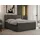 MKS Boxbett, PERA 160/200 Dunkelgrau Kunstleder - H4