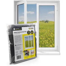 EasyMaxx Insektenschutz Fenster 130 x 110 cm Schwarz