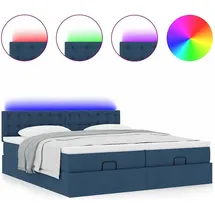 vidaXL Ottoman-Bett 200 x 200 cm Blau