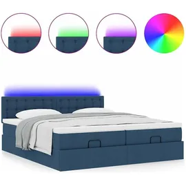 vidaXL Ottoman-Bett 200 x 200 cm Blau