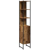 VidaXL Badschrank Altholz 33x33x185,5 cm Holzwerkstoff