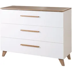 roba Wickelkommode »Ole» - 110x75,5x98cm - weiß - Holz / Holz