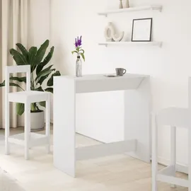 vidaXL Bartisch 102 x 50 x 103,5 cm Weiß