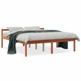 vidaXL Seniorenbett Wachsbraun 160x200 cm Massivholz Kiefer1945494