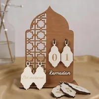 Ramadan Kalender aus Holz – Wiederverwendbarer Countdown Adventskalender & Eid M