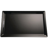 APS GN 1/2 Tablett Pure, 32,5 x 26,5 cm, Höhe 3 cm, Melamin, schwarz