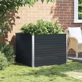 vidaXL Garten-Hochbeet verzinkter Stahl 100 x 100 x 77 cm Anthrazit