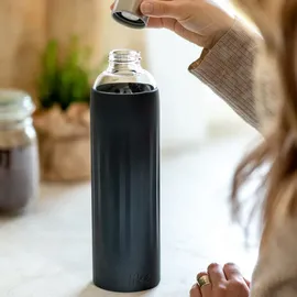 Villeroy & Boch Glas-Trinkflasche To Go & To Stay Schwarz 1 l