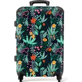 NoBoringSuitcases.com NoBoringSuitcases.com® Handgepäck, Hartschalenkoffer mit TSA Schloss, Trolley, Reisekoffer, Carry on, Rollkoffer, Klein oder Mittelgroß Grün