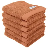 Tom Tailor Color Bath Gästehandtuch 30 x 50 cm dark coral 6 St.