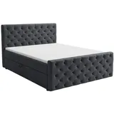 GRAINGOLD Montego 160 x 200 cm Dunkelgrau
