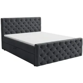 GRAINGOLD Montego 160 x 200 cm Dunkelgrau