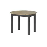 smart Ausziehbarer Esstisch in verschiedenen Größen Ben , holzfarben , Maße (cm): H: 75  Ø: 100