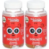 Nat & Form Junior + Immunité Oursons Gummies 2x30 pc(s)