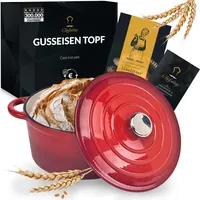 Chefarone Gusseisen Topf 24 cm rund