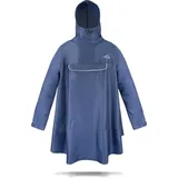normani Regenponcho Regenponcho Kauai mit Ärmeln und Brusttasche - Wasserdichter Outdoorponcho mit Reflektor schwarz L/XL