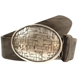 rettungsring gürtel Gürtel Leder grau 105