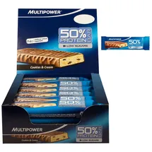 Multaben 50% Protein Cookies & Cream Riegel 24 x 50 g