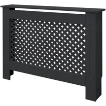 ML-Design Heizkörperverkleidung mit Wabenmuster 112x19x82cm Anthrazit aus MDF