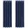 vidaXL Verdunkelungsvorhänge 2 pcs Dunkelblau 140 x 225 cm Samt