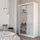 masseno Schwebetürenschrank VITALE 120 x 216 x 61 cm Weiß