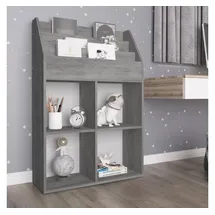 vidaXL Kinderregal Betongrau 71 x 30 x 114 cm Spanplatte grau