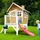 Axi Robin Spielhaus Braun, Weiß Holz, Kunststoff, Hemlocktanne, 264x203x177 cm EN 71, CE, FSC 100%, Outdoor Spielzeug, Spielhäuser