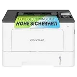 PANTUM BP5200DW Laserdrucker Schwarz Weiss, WLAN Drucker, Hohe Druckgeschwindigkeit 42 ppm, Automatischer Duplexdruck, USB, Ethernet, Airprint, A4, Inklusive 3000-Seiten-Starter-Tonerkartusche