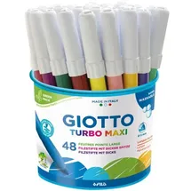 Giotto Turbo Color Maxi Filzstifte 48 St. auswaschbar