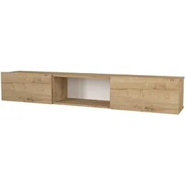 [en.casa] Paltamo TV-Lowboard 180 x 31 x 28,5 cm Beige Holz