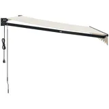 vidaXL Gelenkarmmarkise 300 x 250 cm creme
