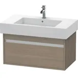 Duravit Ketho Waschtisch-Unterschrank KT669003535 80 x 45,5 cm, Eiche terra, 1 Auszug, wandhängend