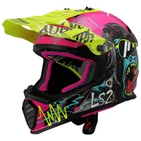 LS2 Mx437 Fast Evo Ii Mini Gorilla Lila/Neongelb L