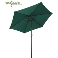 Mojawo Mojawo, Sonnenschirm 3m – Knickbarer UV30 Kurbel dunkelgrün
