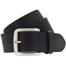 Mustang Ledergürtel in Schwarz mit Schließe in Altsiber-90