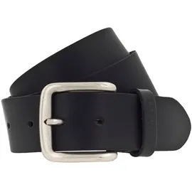 Mustang Ledergürtel in Schwarz mit Schließe in Altsiber-90