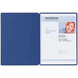 PAGNA Bewerbungsmappen Solo DIN A4 blau