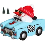 Seiffener Volkskunst eG Räuchermann Cool-Man im Trabi 10 cm mehrfarbig