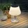 GLOBO Solarleuchte Edelstahl 19,5x28 cm 10x LED warmweiß