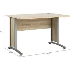 Tvilum Schreibtisch Eiche Silbergrau