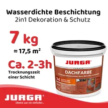 JURGA Dachfarbe Ziegelrot 7 kg