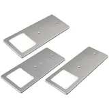 Kalb Material Für Möbel kalb LED Unterbauleuchten Silber 5W sehr flache Küchenleuchte Touchdimmfunktion 3er Set Warmweiß
