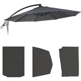 MCW Schirmbezug Deluxe für Ampelschirm Polyester Ø 280 cm Grau