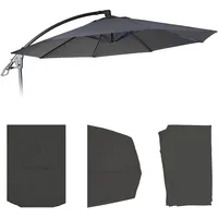 MCW Schirmbezug Deluxe für Ampelschirm Polyester Ø 280 cm Grau