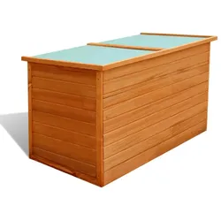 Garten-Aufbewahrungsbox 126x72x72 cm Holz