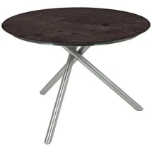 deluke HENRIK Gartentisch Ø 110 x 75 cm Schwarz