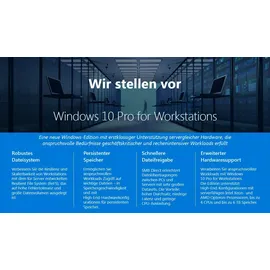 Microsoft Windows 10 Pro for Workstations 32-Bit DE