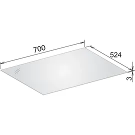 Keuco Abdeckplatte 31322119000 70,2 x 3 x 52,4 cm Anthrazit